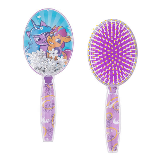 Picture of Hair Brush with Magical Sparkling Stars Confetti Hair Brush - Kids Hair Brush Ages 3+