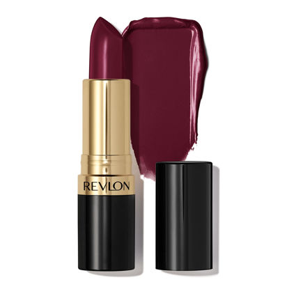 Picture of Revlon Super Lustrous Lipstick with Vitamin E and Avocado Oil, Cream Lipstick in Burgundy, 477 Black Cherry, 0.15 oz (Pack of 2)