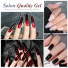 Picture of Artdone Sheer Gel Nail Polish Set Jelly UV Gel 6 Colors Translucent Milky White Black Red Brown Colors Nail Polish For All Seasons Neutral Soak off LED Lamp Gel Manicure Kit For Nail Art