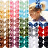 Picture of JOYOYO 40Pcs 4.5" Hair Bows Alligator Clips, Grosgrain Ribbon Girls Bows Clips Barrettes Hair Accessories for Baby Girls Toddlers Kids Teens (4.5inch,20 Colors in Pairs)