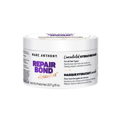 Picture of Marc Anthony Repairing Hair Mask, Repair Bond +Rescuplex - Repairs, Strengthens & Maintains Bonds within Hair - Eliminates Frizz, Flyaways & Reduce Breakage - Dry & Damaged Hair Professional Treatment