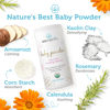 Picture of USDA Organic Baby Powder Talc-Free Dusting Powder - Soothing Organic Arrowroot, Calendula and Cornstarch Baby Powder for Newborn, Babies and Toddlers - Made in USA - 3oz/85g