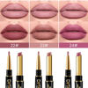 Picture of evpct 3Pcs Matte Lip Liner and Lipstick Combo Set Kit for Women, DNM Light Plum Rose Mauve Nude Beige Brown Magic Neutral Lipstick 24 Hours Original Lips Liner Pencil Stain Long Lasting Waterproof