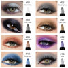 Picture of evpct 8Pcs Cream Eye Shadow Brightener Sticks Set for Eyes, Pearl White Smokey Black Gray Khaki Royal Blue Violet Purple Silver Glitter Shimmer Liquid Pencil Eye shadow Applicator Stick Palette Makeup