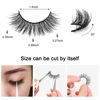 Picture of DYSILK Mink Lashes Fluffy Eyelashes - Strip Lashes False Lashes 8 Pairs 6D Lashes Faux Mink Eyelashes Fluffy Natural Look False Eyelashes Long Lashes Pack Mink Lashes Soft Reusable Eye Lashes