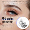 Picture of BEYELIAN Lash Clusters, 144 Pcs Individual Cluster Lashes, 10-16mm C Curl DIY Eyelash Extension Super Thin Band Resuable Soft Glue Bonded Lash Extensions (Style5 0.07 Mix Black Band)