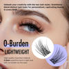 Picture of BEYELIAN Cluster Lashes D+ Curl 156 Pcs Individual Lash Clusters False Eyelashes Extension Natural Look Reusable Glue Bonded Black Super Thin Band Mix DIY Eyelash Extension Style3+Style5