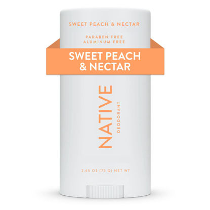 Picture of Native Deodorant | Natural Deodorant Seasonal Scents for Women and Men, Aluminum Free with Baking Soda, Probiotics, Coconut Oil and Shea Butter | Sweet Peach & Nectar