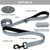 Picture of Joytale Dog Leash Heavy Duty for Large Dogs That Pull, Double Handle Dog Leash for Traffic Control, Double-Sided Reflective Leash for Night Safety, Dog Leash for Large Medium Dogs, 5FT, Gray