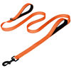 Picture of Joytale Dog Leash Heavy Duty for Large Dogs That Pull, Double Handle Dog Leash for Traffic Control, Double-Sided Reflective Leash for Night Safety, Dog Leash for Large Medium Dogs, 4FT, Orange