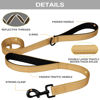 Picture of Joytale Dog Leash Heavy Duty for Large Dogs That Pull, Double Handle Dog Leash for Traffic Control, Double-Sided Reflective Leash for Night Safety, Dog Leash for Large Medium Dogs, 6FT, Khaki