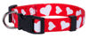 Picture of Native Pup Valentine's Day Heart Dog Collar, Cute Pink Red Puppy Gift (Small, Red Heart)