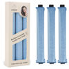 Picture of Overnight Blowout Rods Jumbo Heatless Hair Curler, Heatless Curls Satin Jumbo Flexi Rods to Sleep in,Soft Heatless Rod for All Hair Types,No Heat Overnight Sleeping Curls Styling Tools 3pcs Blue