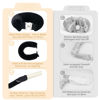 Picture of Satin Flexi Rods for Heatless Overnight Jumbo Curls, No-Heat Styling Tools for All Hair Types, 3pcs Black