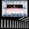 Picture of UNA GELLA Extra Long Coffin Nail Tips No C Curve 504PCS XXL Coffin Nails Half Cover Long Coffin Gel X Nails Tips Clear Fake False Nails Long Gel Extensions for Nail Art Salon Home DIY No Need File