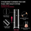 Picture of UNA GELLA Tapered Square Nail Tips XXL 216 PCS No C Curve Nail Tips Extra Long Straight Nails Half Fake No Trace for Acrylic Tips for Home DIY with Box