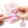 Picture of modelones Mini UV Light for Gel Nails, Small Nail Cure Light, Flash Cure Light for Gel x Nails, LED Nail Lamp, Portable USB Nail Light for Fast Curing, Pink