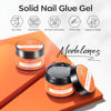 Picture of Modelones Soild Nail Glue Gel, Soild Nail Glue for Press On Nails, Nail Tips and Acrylic Nails, 30g Solid Gel Nail Glue, Long-Lasting Strong Adhesion Solid Gel Nail Art DIY Home, Need UV Light Cured