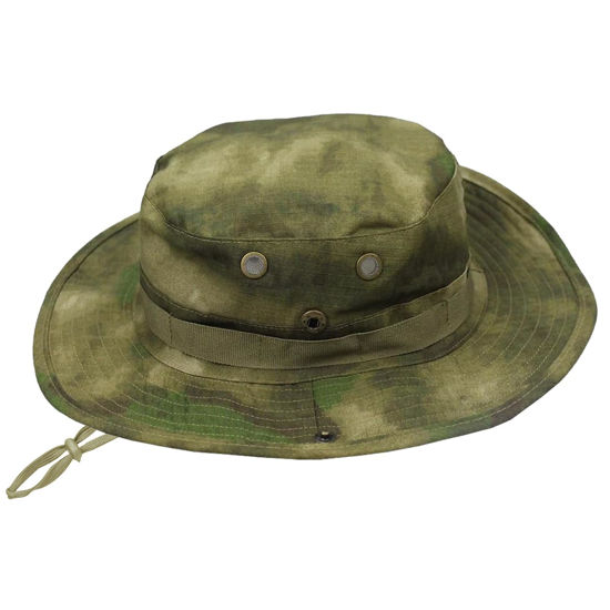 Picture of Sun Hats for Men Women Bucket Hat UPF 50+ Boonie Hat Foldable UV Protection Hiking Beach Fishing Summer Safari(1pack-Green Ruin)