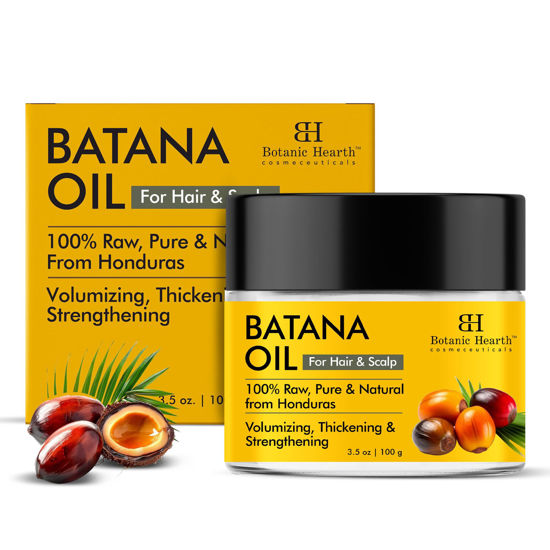 Picture of Botanic Hearth Batana Oil for Hair Growth - Batana Butter 3.5 fl oz - Deeply Nourishing & Revitalizing Hair & Skin Care