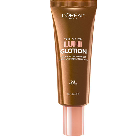 Picture of L'Oreal Paris Makeup True Match Lumi Glotion, Natural Glow Enhancer, Illuminator Highlighter, Bronzing Drops For a Sun-Kissed Glow, 905 Rich