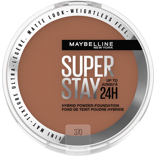 Picture of Maybelline Super Stay Up to 24HR Hybrid Powder-Foundation, Medium-to-Full Coverage Makeup, Matte Finish, 370, 1 Count