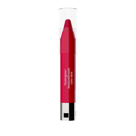 Picture of Neutrogena MoistureSmooth Color Stick for Lips, Moisturizing and Conditioning Lipstick with a Balm-Like Formula, Nourishing Shea Butter and Fruit Extracts, 150 Cherry Pink, .011 oz