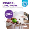 Picture of Outward Hound Nooks Peace Interactive Treat Dispensing Dog Toy, Small, Green