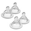 Picture of MAM Bottle Nipples Mixed Flow Pack - Medium Flow Nipple Level 2 and Fast Flow Nipple Level 3, for Newborns and Older, SkinSoft Silicone Nipples for Baby Bottles, Fits All MAM Bottles, 4 Pack