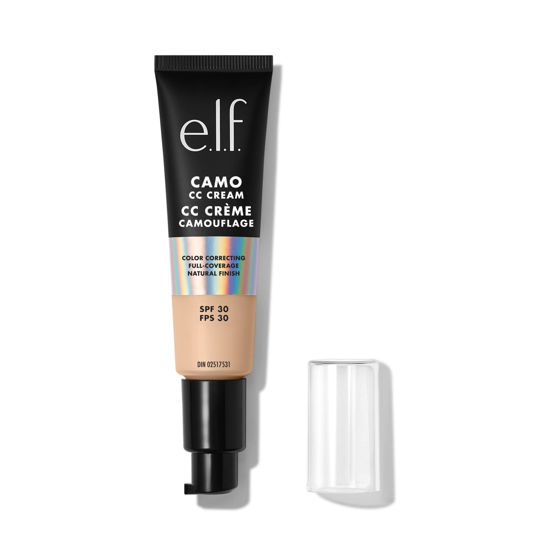 Picture of e.l.f. Hydrating Camo CC Cream, Color-Correcting Full Coverage Foundation With SPF 30, Creates A Natural Finish, Vegan & Cruelty-Free, Fair 120 N, 1.05 Oz