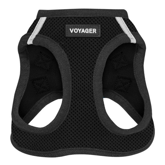 Picture of Voyager Step-in Air Cat Harness - All Weather Mesh Step in Vest Harness for Small and Medium Cats by Best Pet Supplies - Harness (Black), XXS (Chest: 10.5-13")