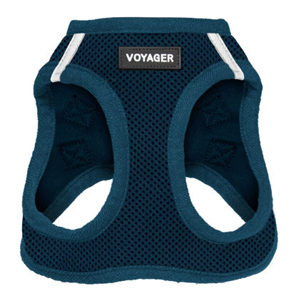 Picture of Voyager Step-in Air Dog Harness - All Weather Mesh Step in Vest Harness for Small and Medium Dogs and Cats by Best Pet Supplies - Harness (Blue), S (Chest: 14.5-16")