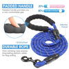 Picture of BAAPET 2/4/5/6 FT Dog Leash with Comfortable Padded Handle and Highly Reflective Threads for Small Medium and Large Dogs (5FT-1/2'', Navy Blue)