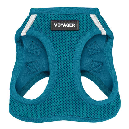 Picture of Voyager Step-in Air Dog Harness - All Weather Mesh Step in Vest Harness for Small and Medium Dogs and Cats by Best Pet Supplies - Harness (Turquoise), S (Chest: 14.5-16")