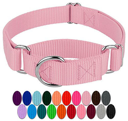 Picture of Country Brook Petz - Lilac Martingale Heavy Duty Nylon Dog Collar - 21 Vibrant Color Options (1 Inch Width, Extra Large)