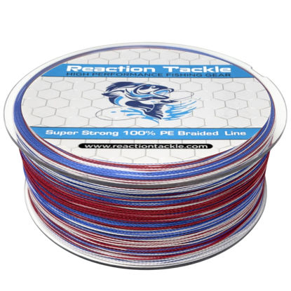 Picture of Reaction Tackle Braided Fishing Line USA Camo 20LB 150yd