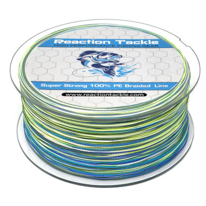 Picture of Reaction Tackle Braided Fishing Line Camo Aqua 40LB 150yd