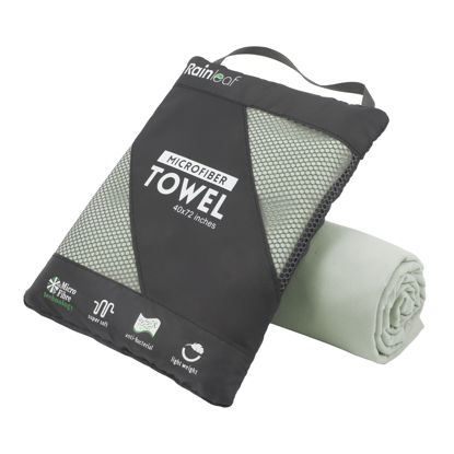 Picture of Rainleaf Microfiber Towel Perfect Travel & Gym & Camping Towel. Quick Dry - Super Absorbent - Ultra Compact - Lightweight. Suitable for Trip, Beach, Shower, Backpacking, Pool