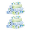 Picture of Spasilk Washcloth Wipes Set For Newborn Boys And Girls, Soft Terry Washcloth Set-Pack Of 20, Blue Dot