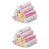 Picture of Spasilk Washcloth Wipes Set for Newborn Boys & Girls, Soft Terry Washcloth Set, Pack of 20, Pink Lines, 20 Pack