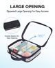 Picture of BAGSMART Clear Toiletry Bag, TSA Approved Travel Toiletry Bag Carry On Travel Accessories Bag Airport Airline Quart Size Bags water-resistant Makeup Bag for Women