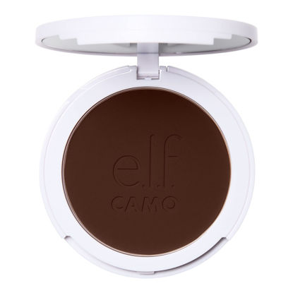 Picture of e.l.f. Camo Powder Foundation, Lightweight, Primer-Infused Buildable & Long-Lasting Medium-to-Full Coverage Foundation, Rich 660 N