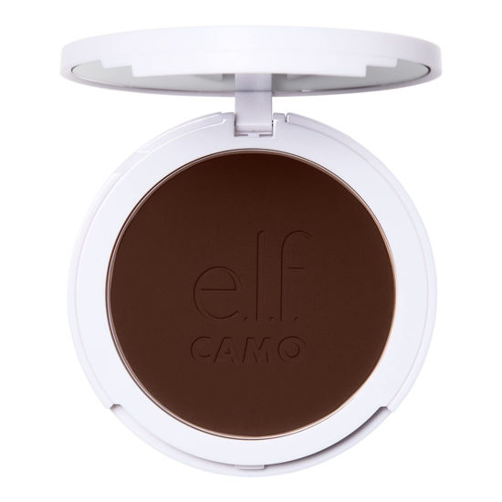 Picture of e.l.f. Camo Powder Foundation, Lightweight, Primer-Infused Buildable & Long-Lasting Medium-to-Full Coverage Foundation, Rich 660 N