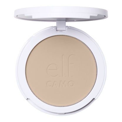 Picture of e.l.f. Camo Powder Foundation, Lightweight, Primer-Infused Buildable & Long-Lasting Medium-to-Full Coverage Foundation, Fair 125 C