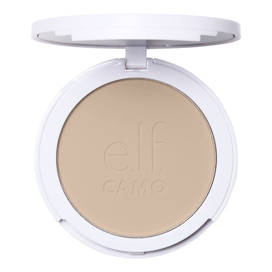 Picture of e.l.f. Camo Powder Foundation, Lightweight, Primer-Infused Buildable & Long-Lasting Medium-to-Full Coverage Foundation, Fair 125 C