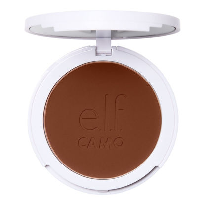 Picture of e.l.f. Camo Powder Foundation, Lightweight, Primer-Infused Buildable & Long-Lasting Medium-to-Full Coverage Foundation, Rich 610 N