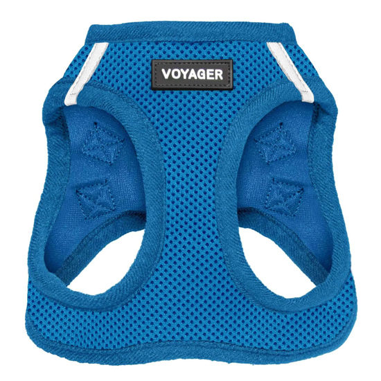 Picture of Voyager Step-in Air Cat Harness - All Weather Mesh Step in Vest Harness for Small and Medium Cats by Best Pet Supplies - Harness (Royal Blue), XXS (Chest: 10.5-13")