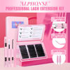 Picture of Fluffy Lash Clusters Kit 300pcs DIY Lash Extension Kit 60D+80D+100D Individual Lashes D Curl 10-18mm Cluster Eyelash Extensions Kit with Lash Bond and Seal and Tweezers by ALPHONSE