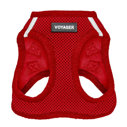 Picture of Voyager Step-in Air Dog Harness - All Weather Mesh Step in Vest Harness for Small and Medium Dogs and Cats by Best Pet Supplies - Harness (Red), XS (Chest: 13-14.5")