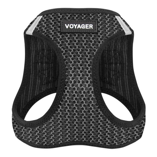 Picture of Voyager Step-in Air Dog Harness - All Weather Mesh Step in Vest Harness for Small and Medium Dogs and Cats by Best Pet Supplies - Harness (Gray 2-Tone), XS (Chest: 13-14.5")